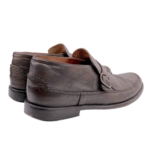 John Varvatos Leather Hand Made in Italy Ankle Slip On Loafer Shoes - Picture 7 of 16